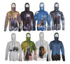 Lightweight Wildlife Graphic Hoodies Sun Protective Outdoor Clothing
