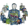 Lightweight Fishing Graphic Hoodies Sun Protective Fishing Apparel
