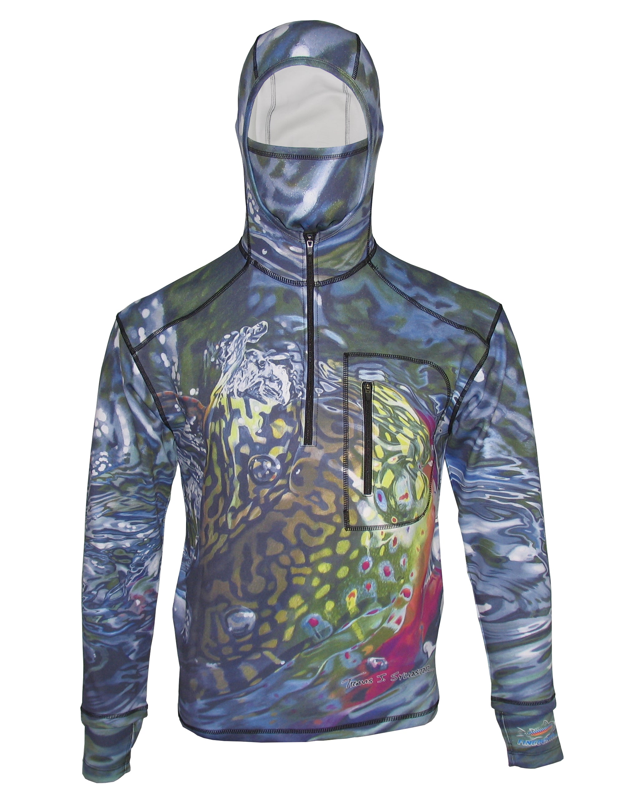Brook Body Heavyweight 1/4-Zip FlexShell Fishing Hoodie