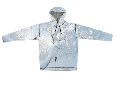 Snowcrossed Lightweight Mountain Graphic Hoodie