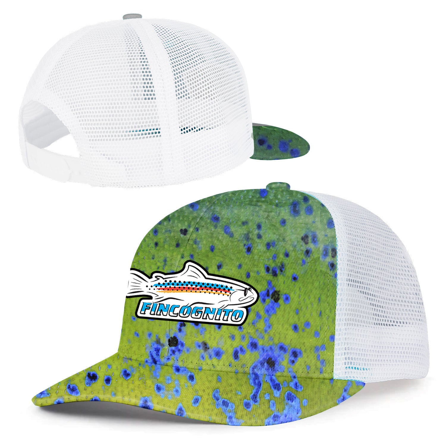 Dorado Fish Print Patterned Trucker Hat