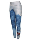 Jagged Edge 2 Mountain Print Patterned All Sport Leggings