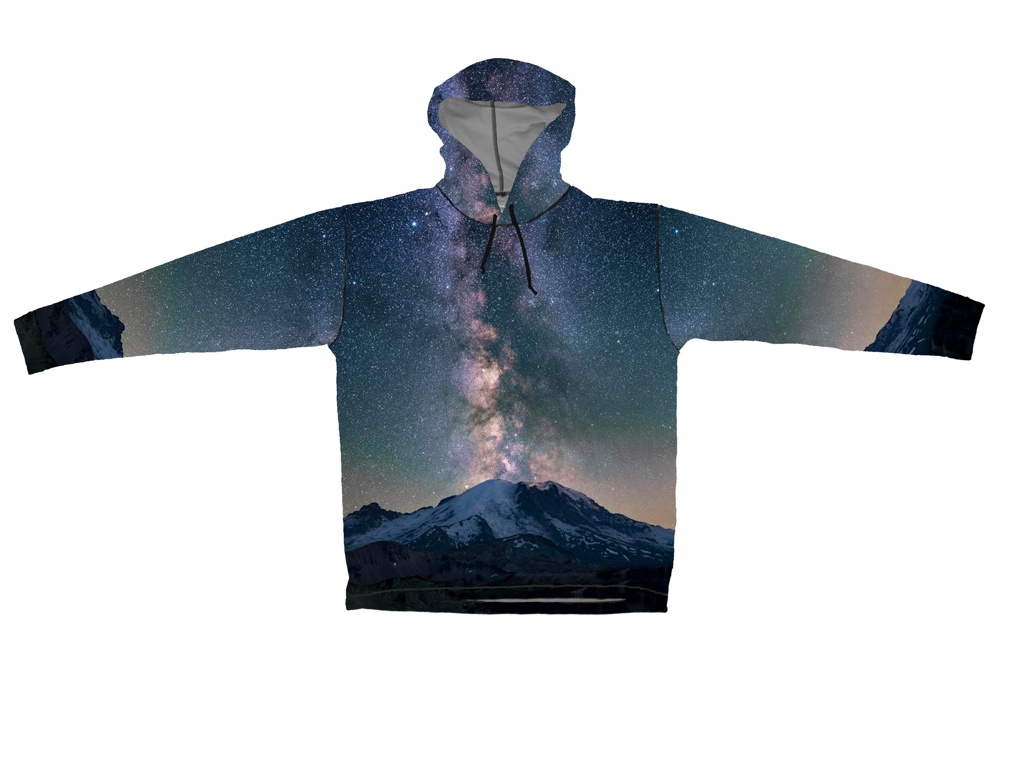 Mount Rainier Sun Protective Wildlife Graphic Hoodie