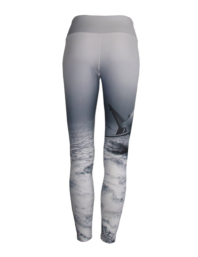 Shark Ocean Print Patterned All Sport Leggings