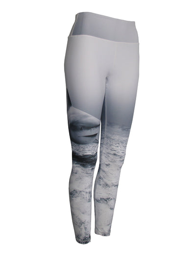 Shark Ocean Print Patterned All Sport Leggings