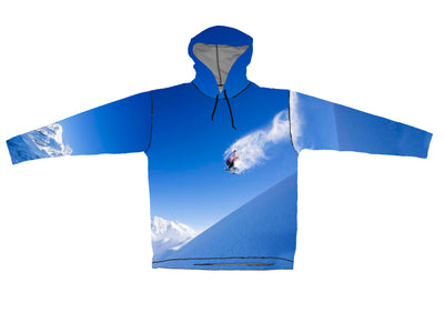 Snowboarder#3 Lightweight Mountain Graphic Hoodie