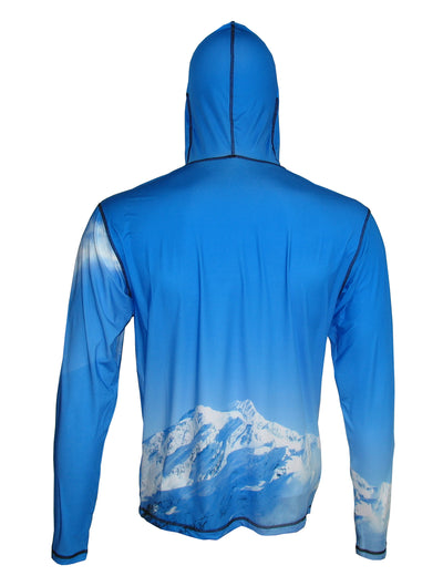 Snowboarder#3 Lightweight Mountain Graphic Hoodie