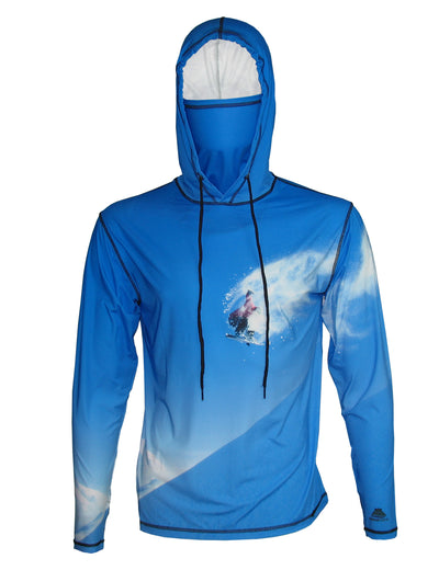 Snowboarder#3 Lightweight Mountain Graphic Hoodie