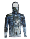 Wolf Sun Protective Wildlife Graphic Hoodie