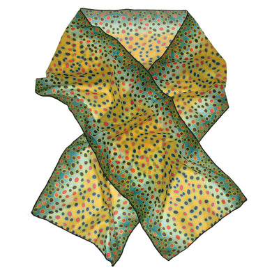 Fin-Flank Silk Brown Trout Scarf
