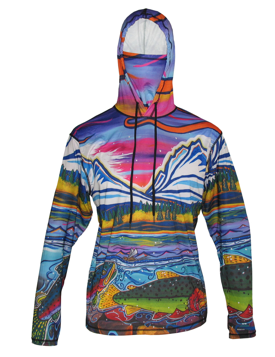 Magic Waters Rainbow Trout Graphic Fishing Hoodie - Cognito Brands
