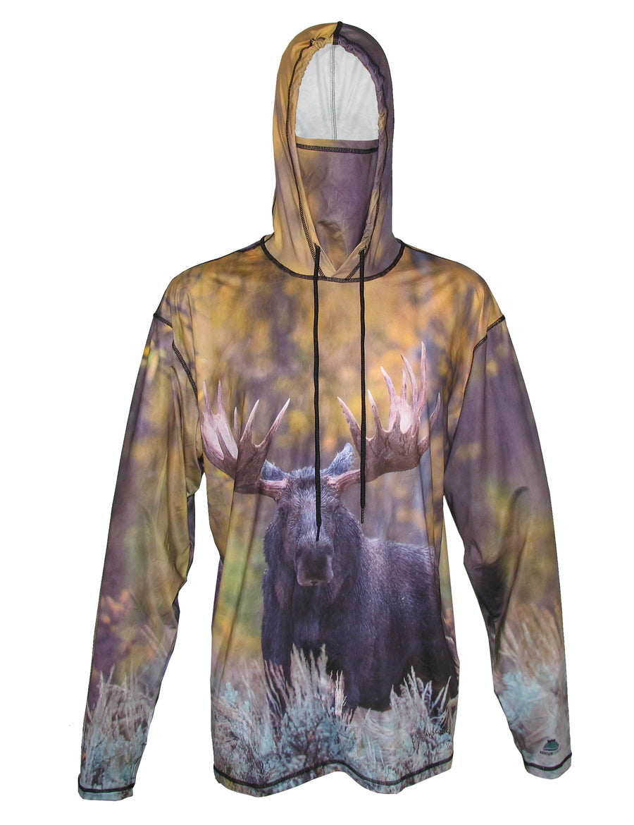 Fincognito Sunpro Hoodie Tranquilty Fish Print Fly Fishing