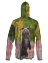 Grizzly Bear Sun Protective Wildlife Graphic Hoodie