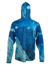 Making Tracks mountain graphic sun protective skiing clothing.