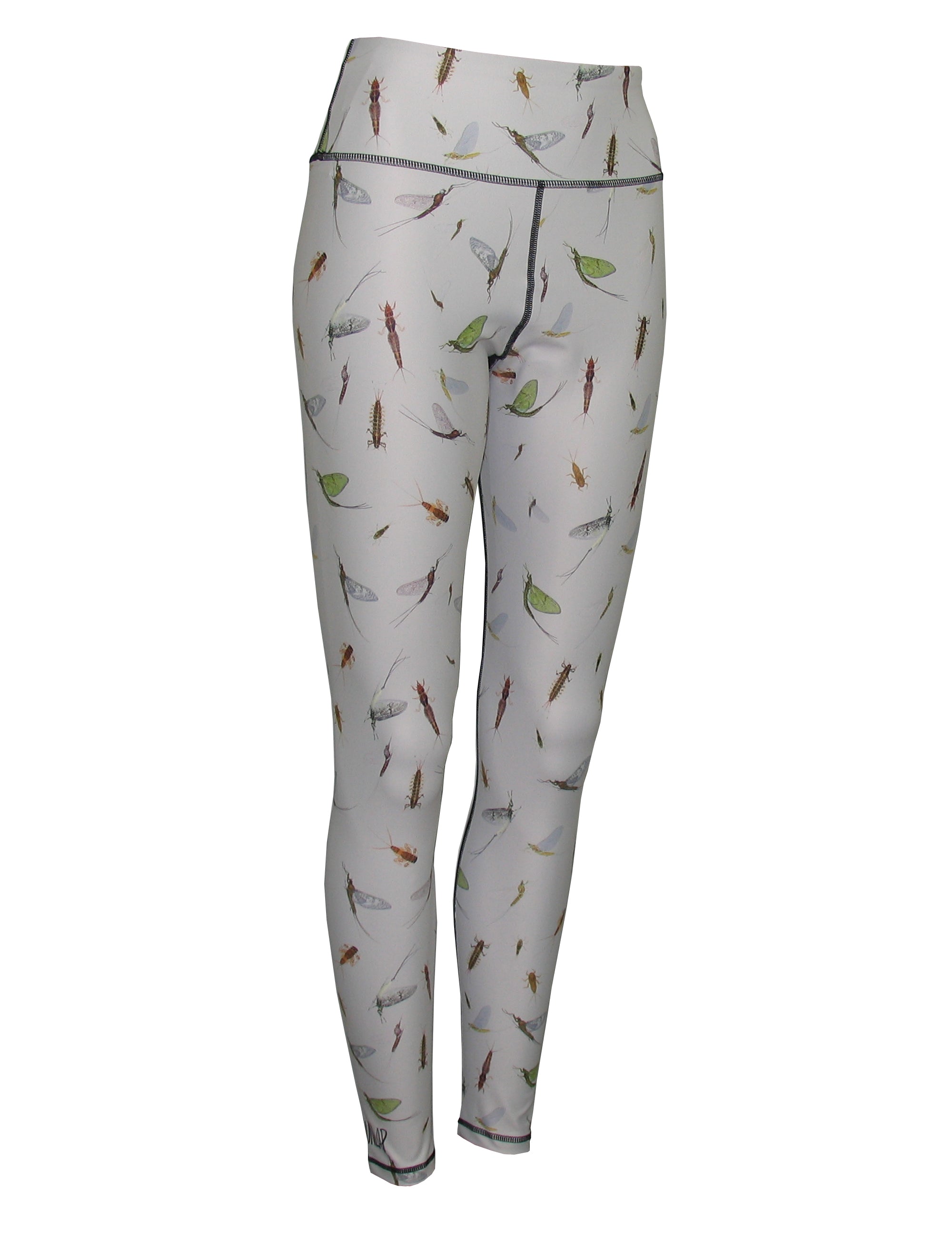 Fincognito All Sport Leggings Womens Mayfly Print Fly Fishing
