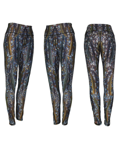Trout Dreams All Sport Leggings river inspiration on the yoga mat, hiking, trail running, or out for a casual evening with friends