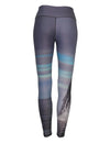 Breech Whale surfing and diving beach leggings offer sun protection, perfect for a day at the beach or on the ocean.  Back view.