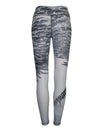 Striped Marlin surfing and diving beach leggings offer sun protection, perfect for a day at the beach or on the ocean.  Back view.