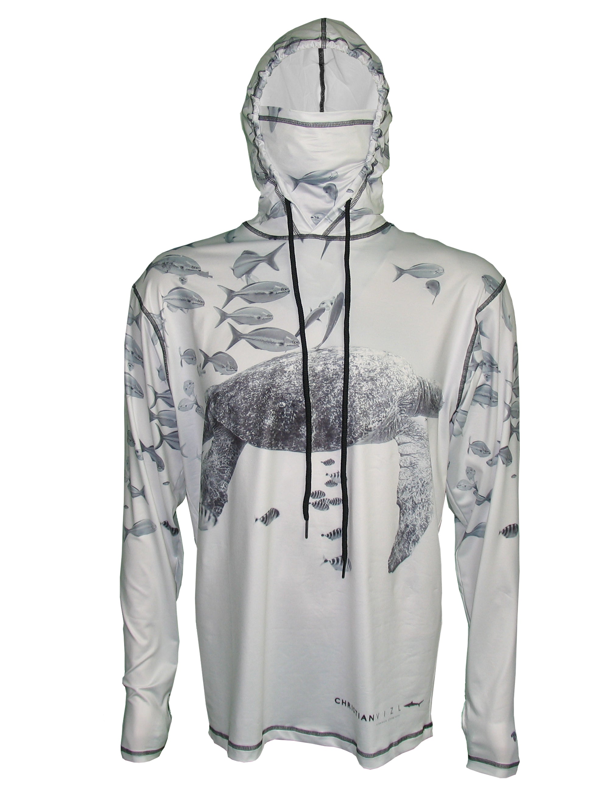 Sea Turtle Lightweight Ocean Graphic Hoodie Beach Clothing and Apparel