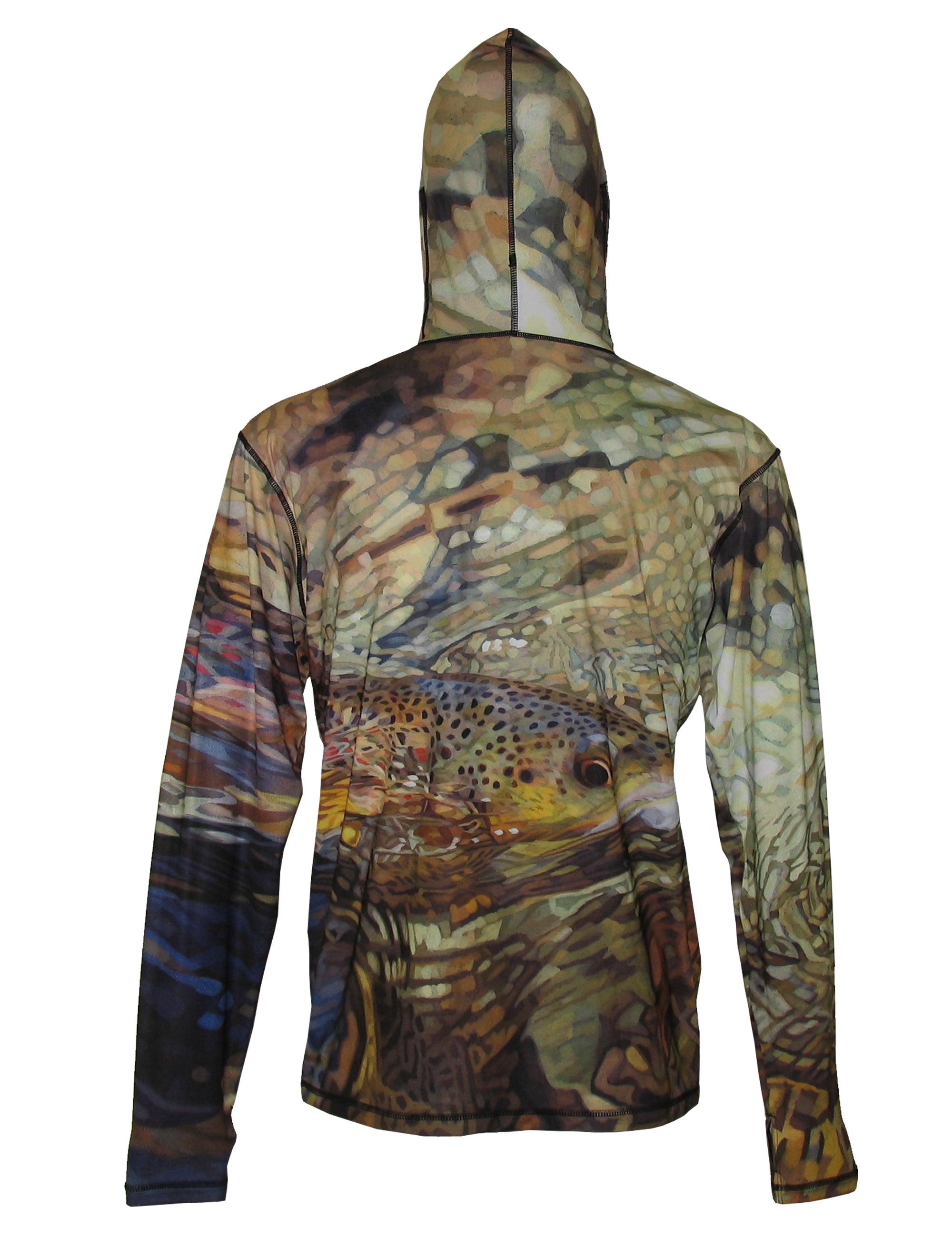 Brown Snack Sunpro Hoodie | Fly Fishing Clothing and Apparel