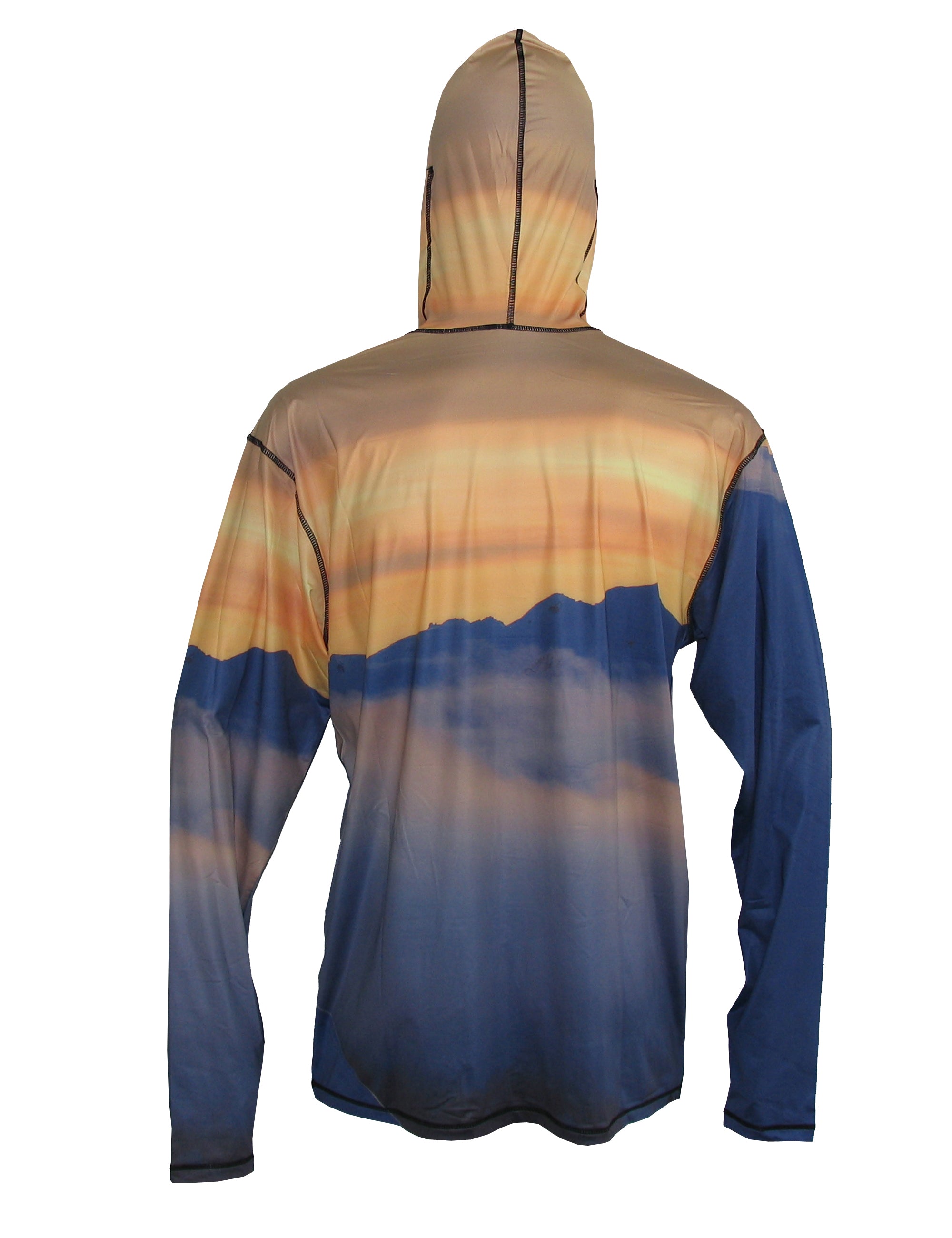 Fincognito Flexshell Hoodie 1/4-Zip Tranquility Fish Print Fly Fishing