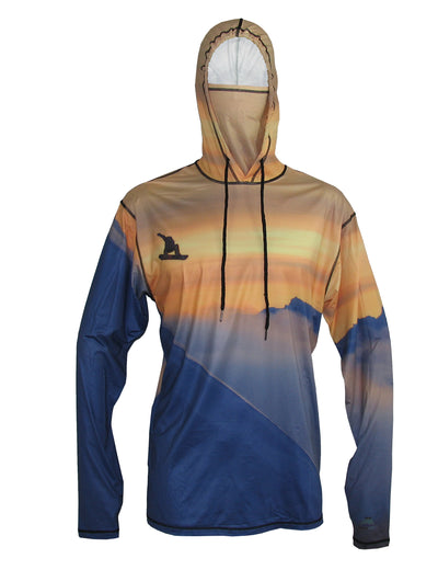 Snowboarder#1 SunPro Hoodie mountain clothing brand offers SPF Protection from harmful UV Rays. Enjoy the picture hoodies or just spend a day skiing.