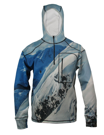 Snowboarder#2 1/4 Zip FlexShell Hoodie Outdoor Clothing Apparel