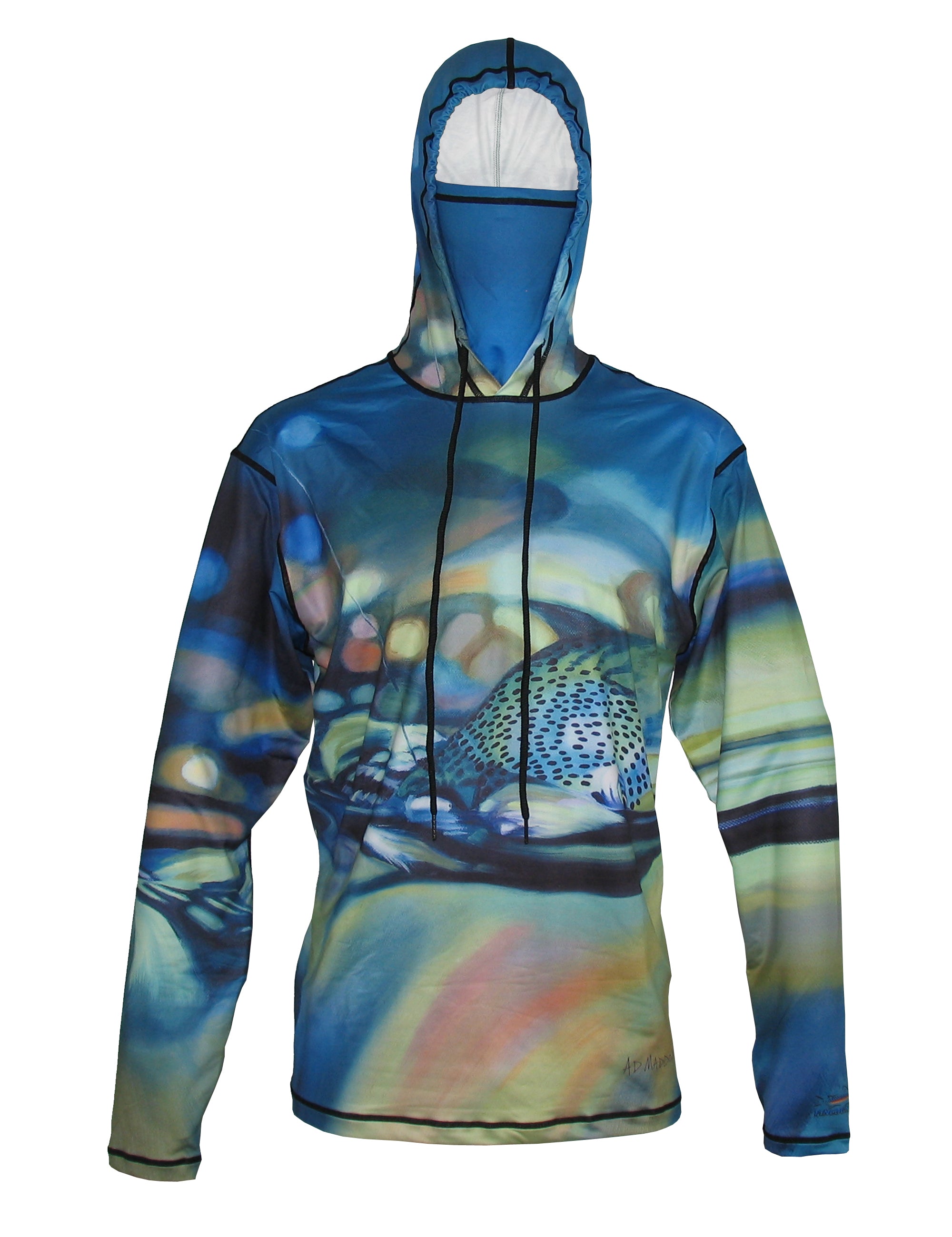 Fincognito Sunpro Hoodie Took The One Fish Print Fly Fishing