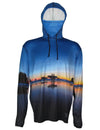 Two Surfers Lightweight Sunpro Hoodie gives UPF sun protection on the beach for surfing.  Great surf apparel.