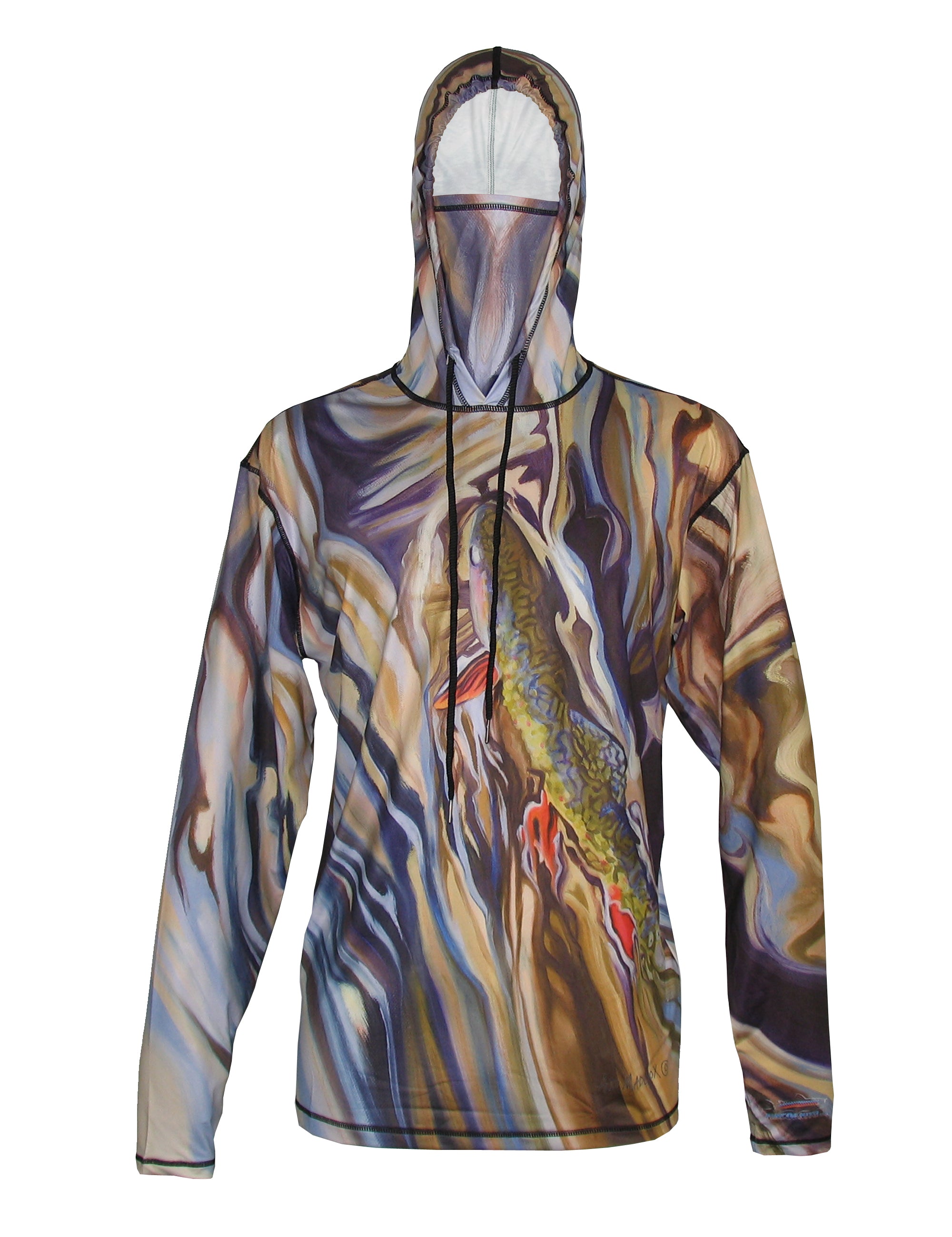 Brook Trout Graphic Fishing Hoodie Fly Fishing Apparel - Cognito
