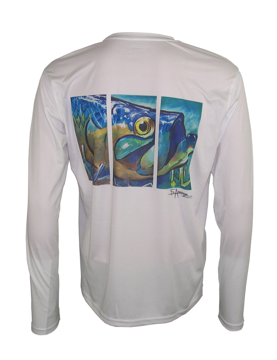 Men's Brown Trout/Tan Solar Performance T  Sun Protective Fishing Tee -  Cognito Brands, Inc.