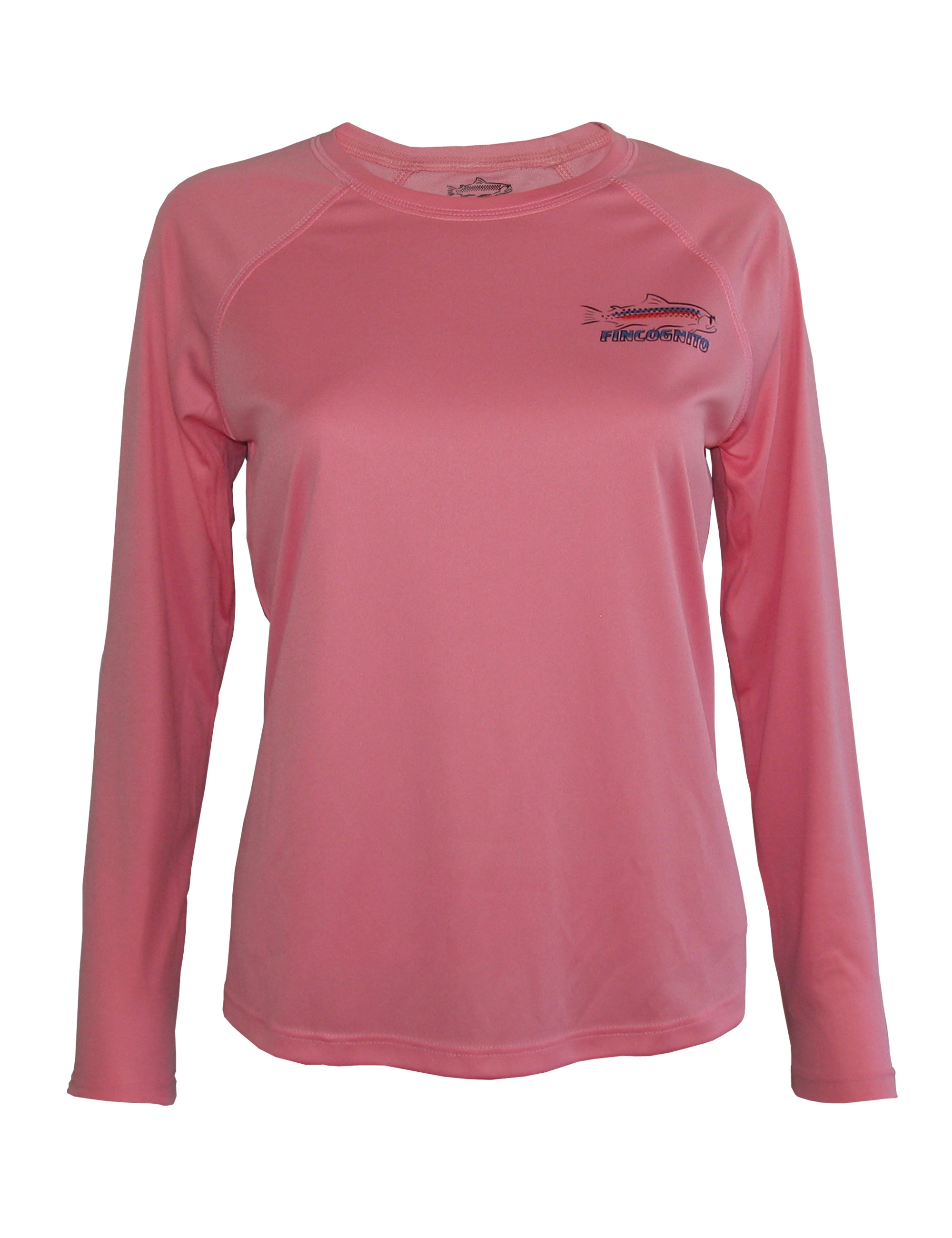 Fincognito Women's Rainbow Reflection/Pink Solar Performance L/S T