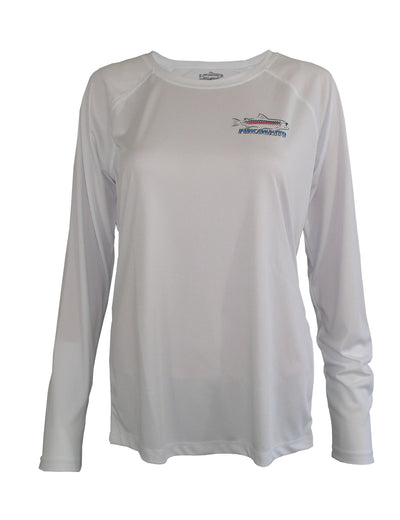Women's Tarpon Layup/White Solar Performance L/S Fishing T Shirt - Cognito  Brands, Inc.
